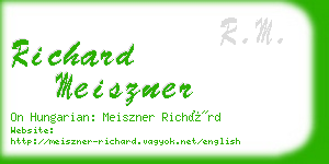 richard meiszner business card